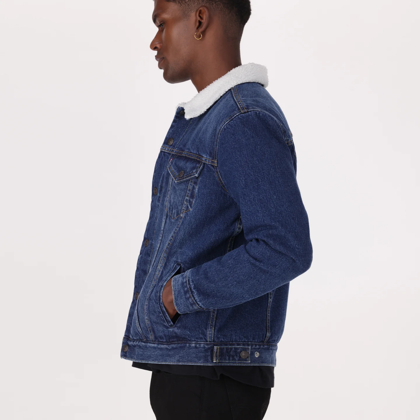 Type 3 Sherpa Jacket in Dark Stonewash