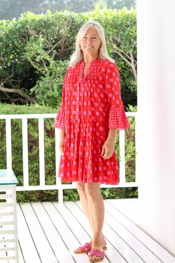 Boho Dress in Red Square