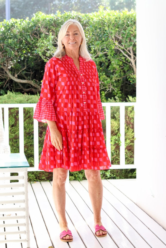 Boho Dress in Red Square