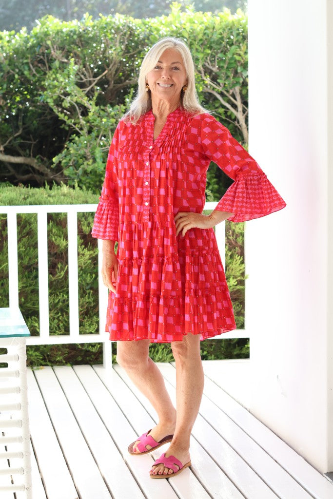 Boho Dress in Red Square