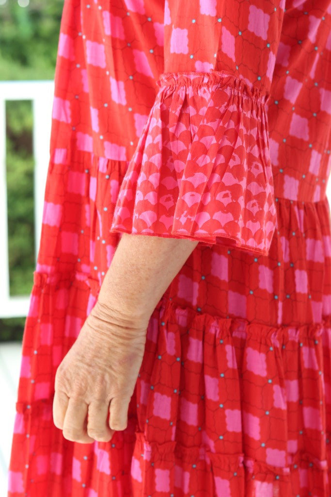 Boho Dress in Red Square