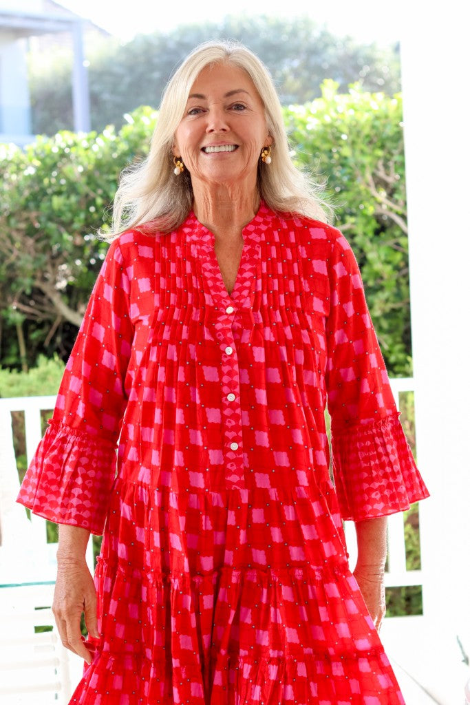 Boho Dress in Red Square