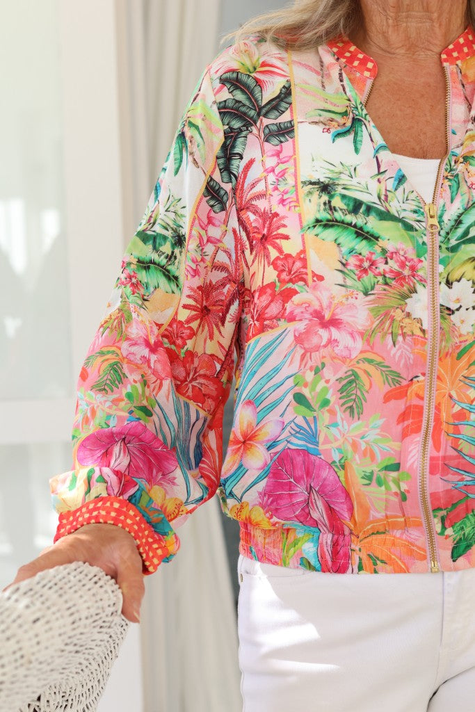 Bomber Jacket in Pink