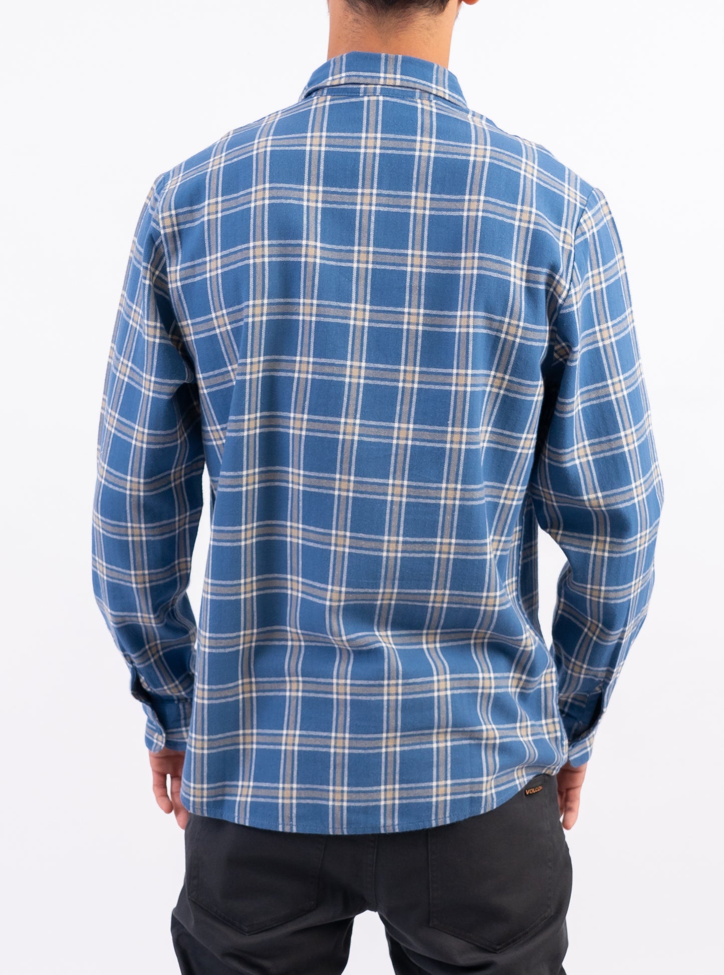 Loreto Flannel Shirt in Smokey Blue