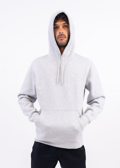 Foreman Fleece Hoodie in Heather Grey