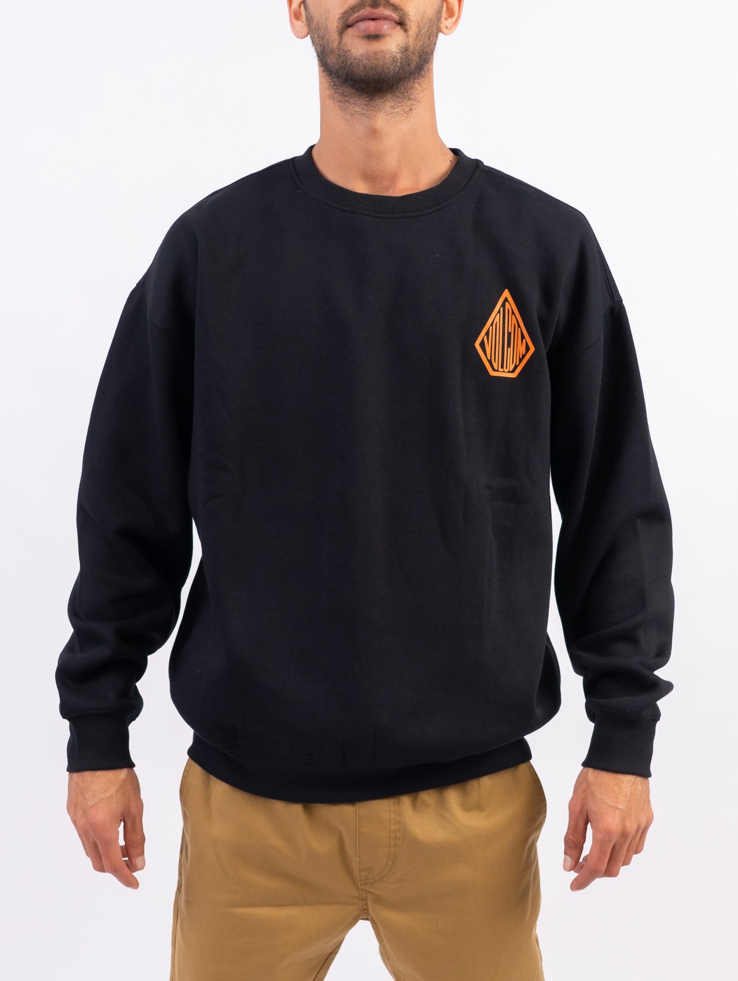 Roundabout Crewneck Sweatshirt in Black