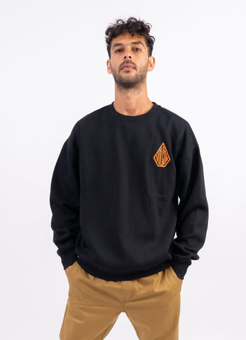 Roundabout Crewneck Sweatshirt in Black