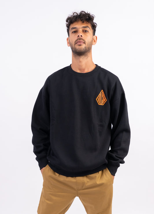 Roundabout Crewneck Sweatshirt in Black