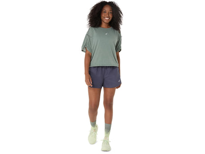 Nagino Run Adjustable 4in Shorts in Indigo Fog