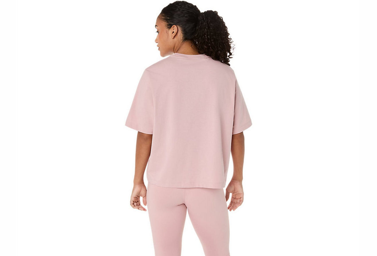 Spiral Embroidery Relaxed Tee in Morganite
