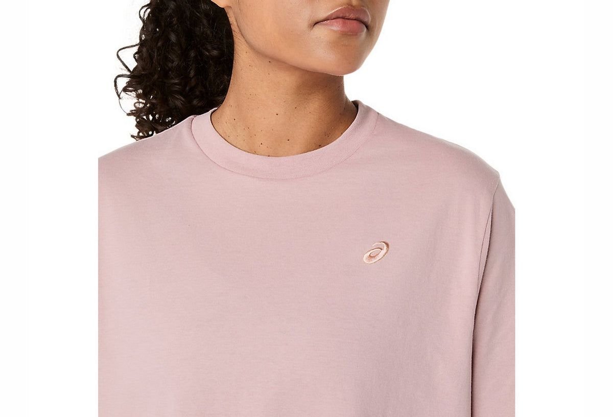 Spiral Embroidery Relaxed Tee in Morganite