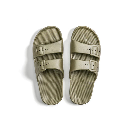 Freedom Moses Metallic Slides in Athena