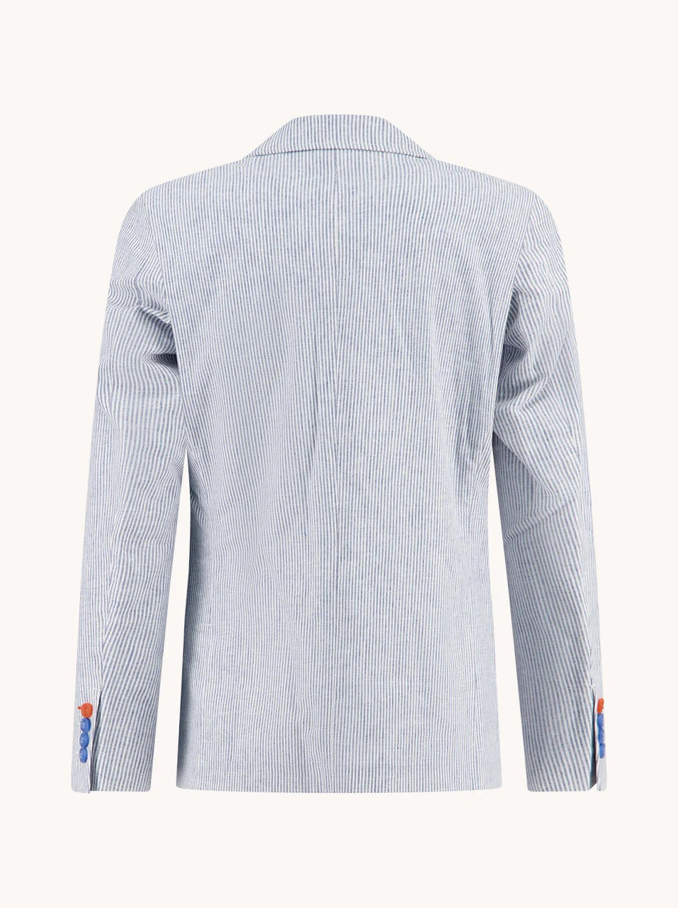 Linen Blazer in Cobalt