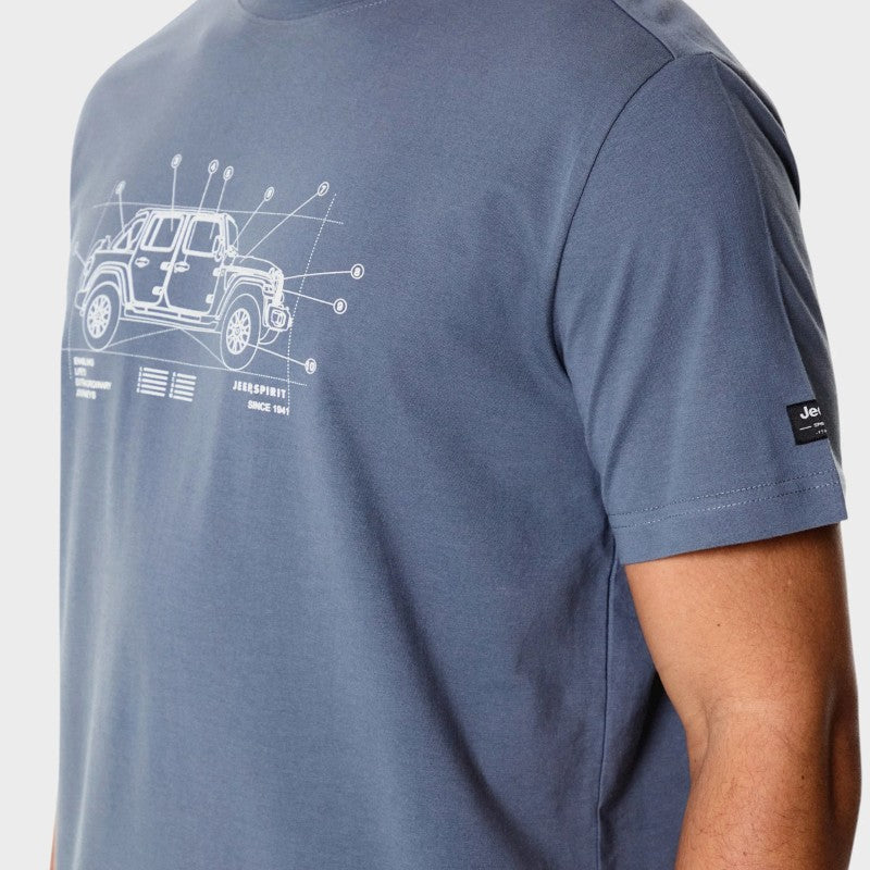 Anatomy Fashion Tee in Grey