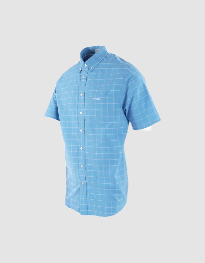 Oscar Classic Checked Shirt in Blue