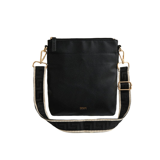 Crossbody Bag in Black & Gold