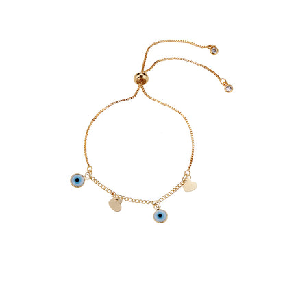 Evil Eye Bracelet in Gold