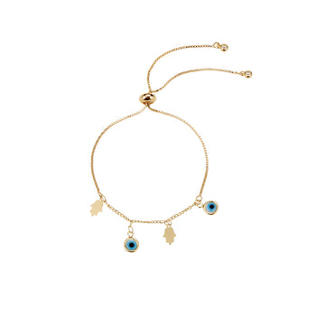 Evil Eye Bracelet in Gold