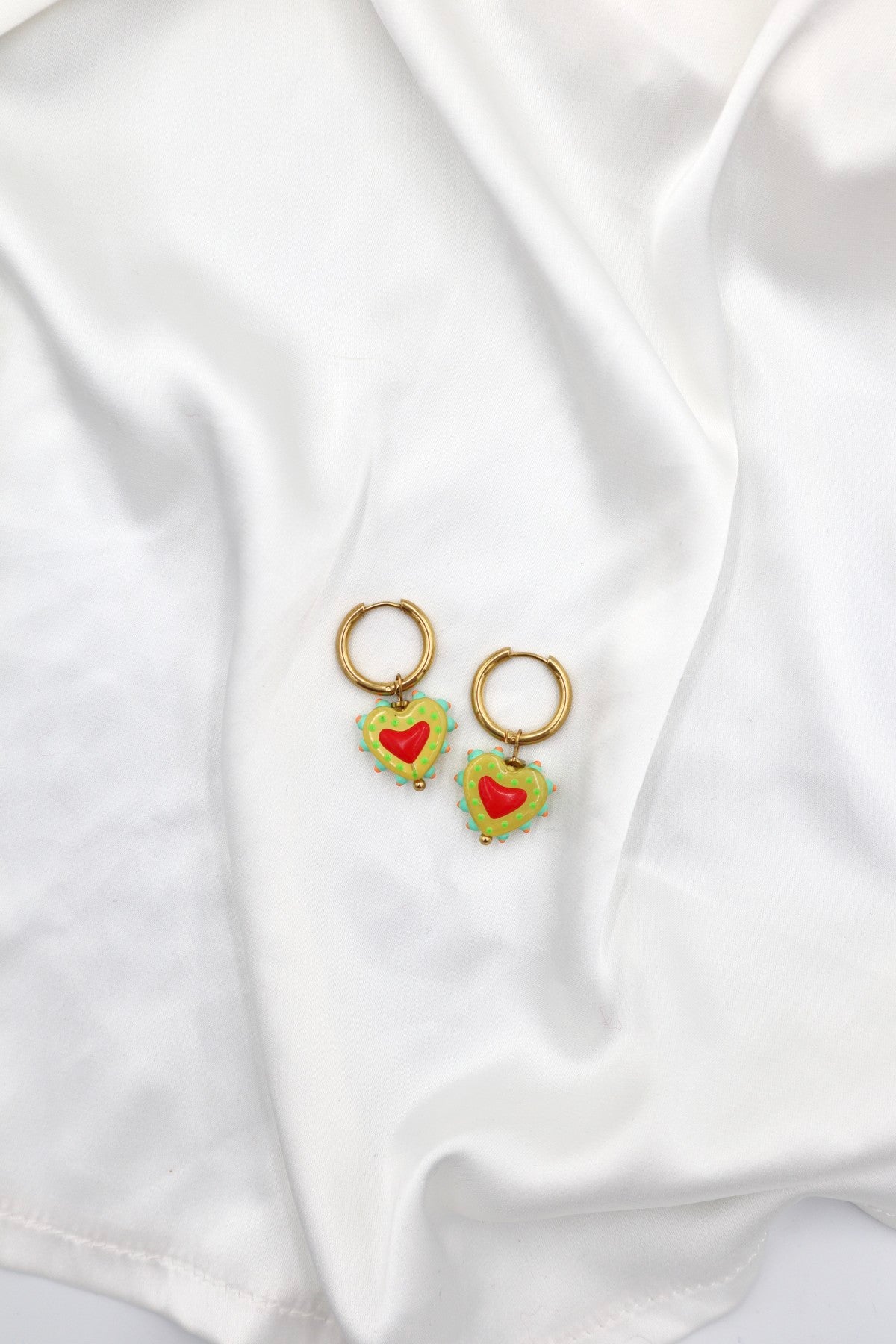 Bairro Alto Charm Hoops in Wild Heart