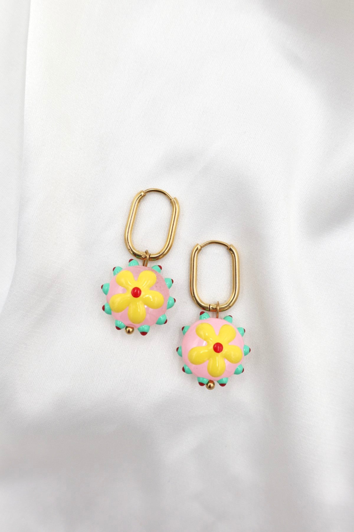 Baixa Charm Hoops in Groovy Flower