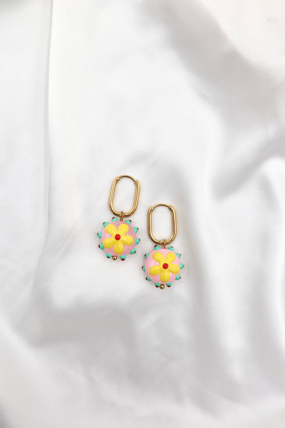 Baixa Charm Hoops in Groovy Flower