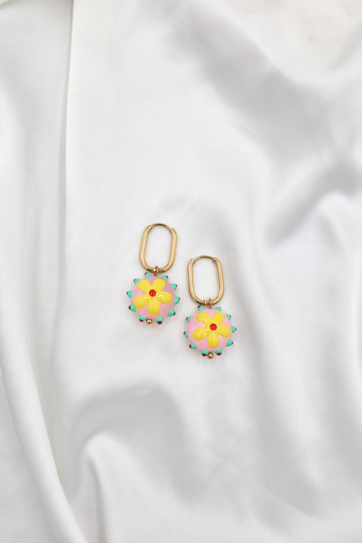 Baixa Charm Hoops in Groovy Flower