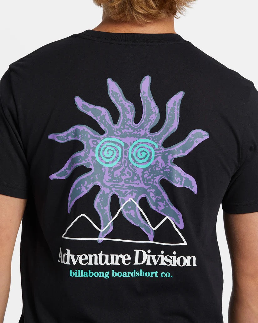 Up Rise Adventure Division T-Shirt in Black