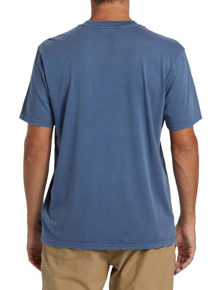 All Day Embroidered Tee in Ombre Blue