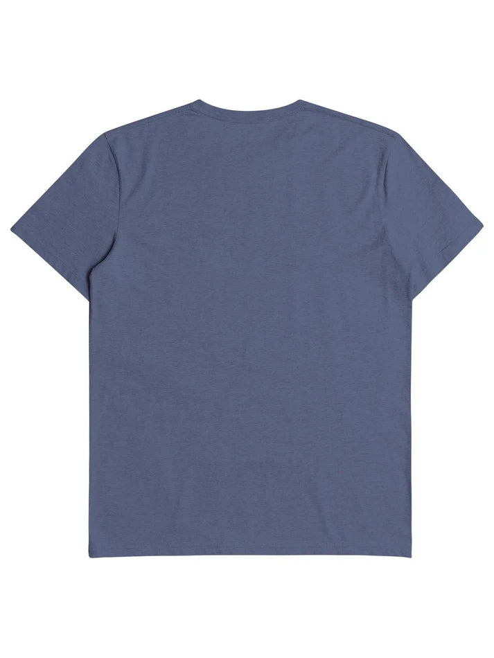 Arch Wave SS Tee in Slate Blue Melange
