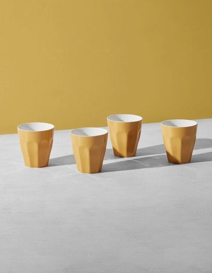 Blend Sala Set of 4 Latte Cups in Mustard