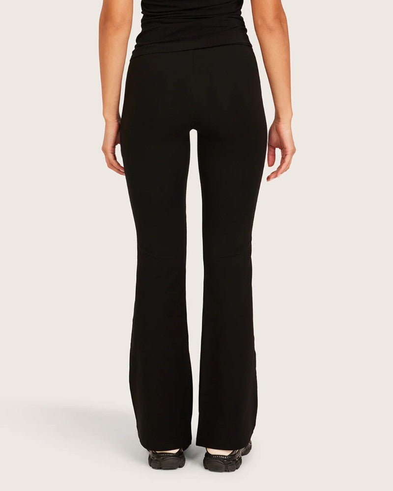 Forme High Waist Flare Pants in Black