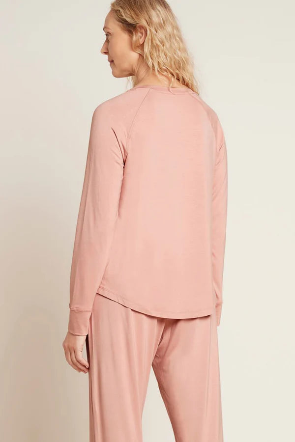 Goodnight Raglan Sleep Top in Blush Pink