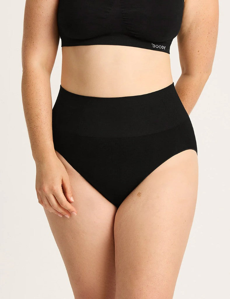 High Cut Full Briefs in Black