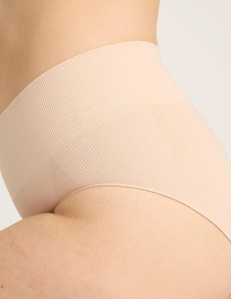 High Cut Full Briefs in Nude