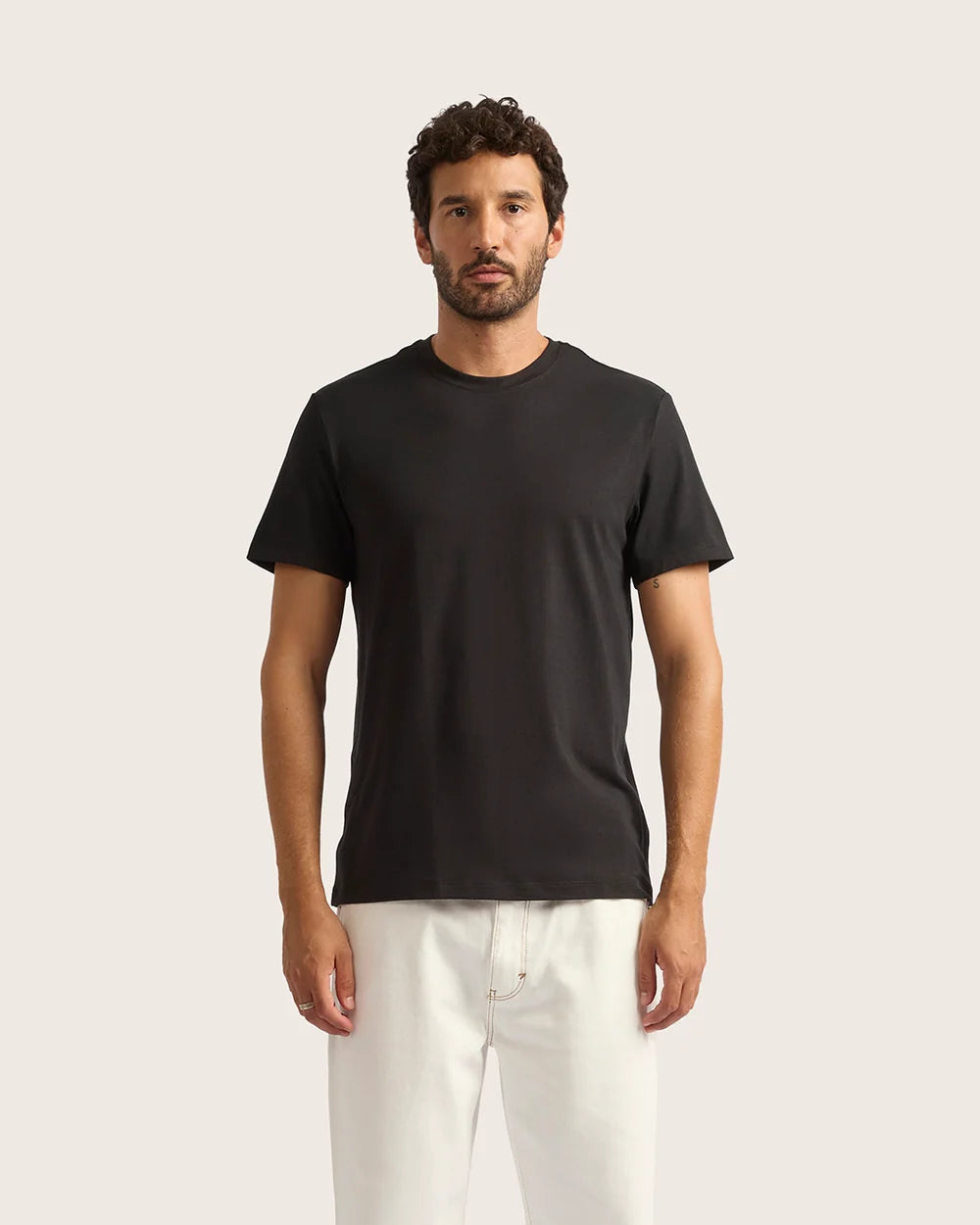 Classic Bamboo Crew Neck T-Shirt in Black