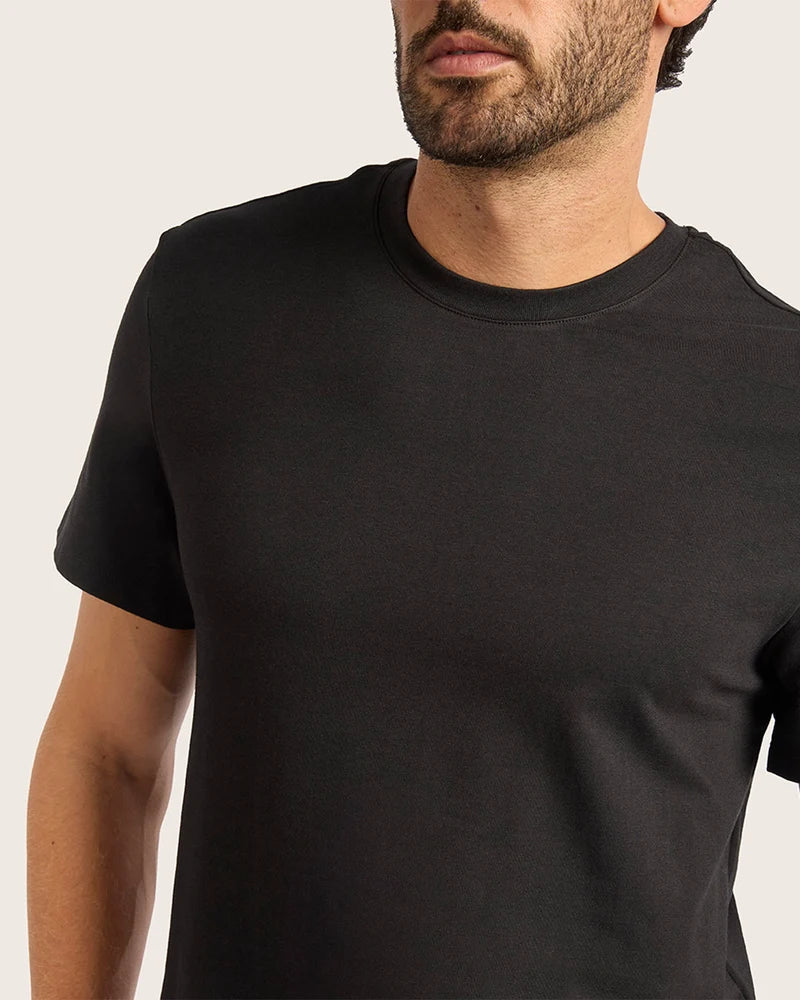 Classic Bamboo Crew Neck T-Shirt in Black