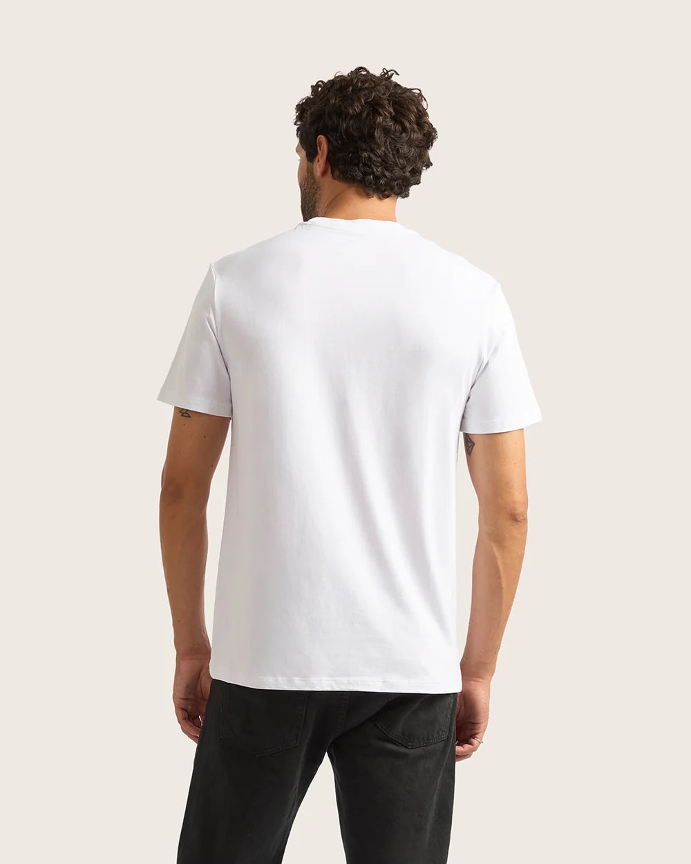 Classic Bamboo Crew Neck T-Shirt in White