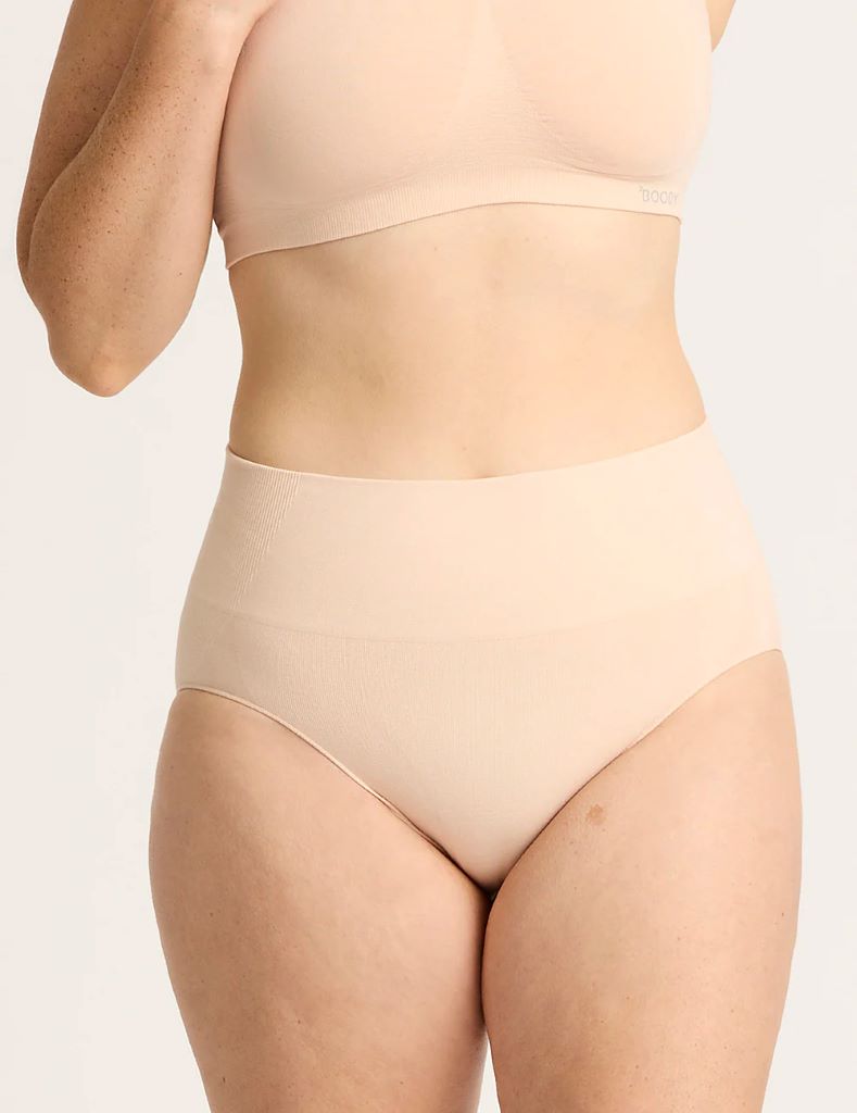 Shaper High Cut Full Briefs in Shell