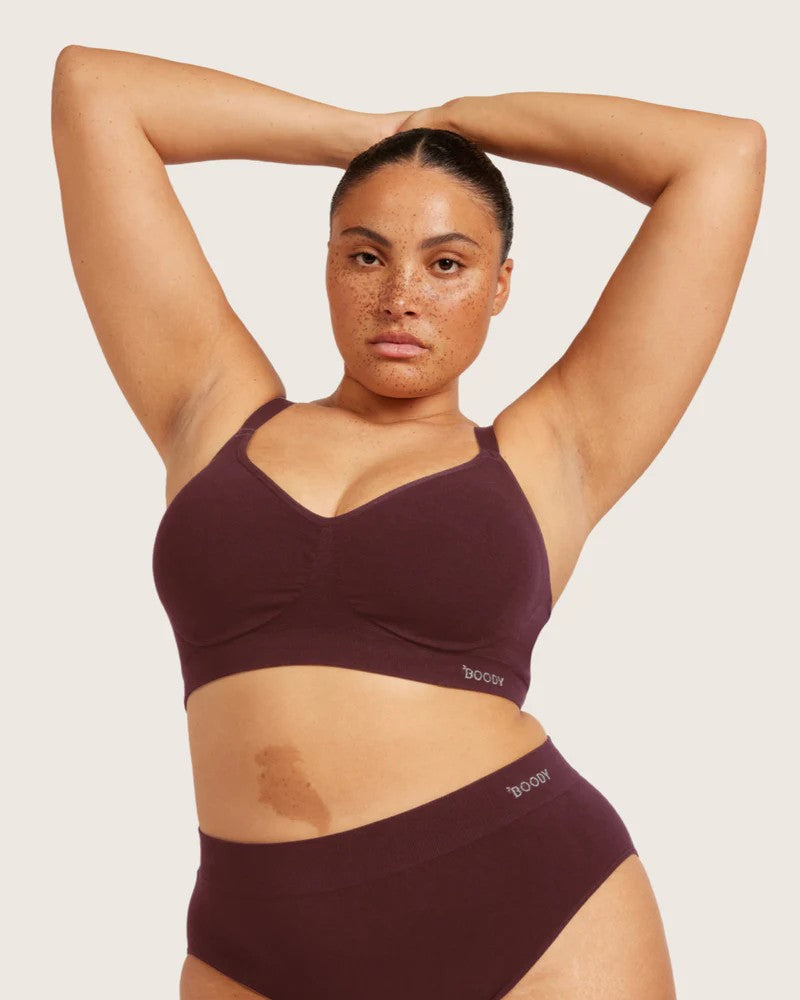 Wireless Full Bust T-Shirt Bra in Mulberry