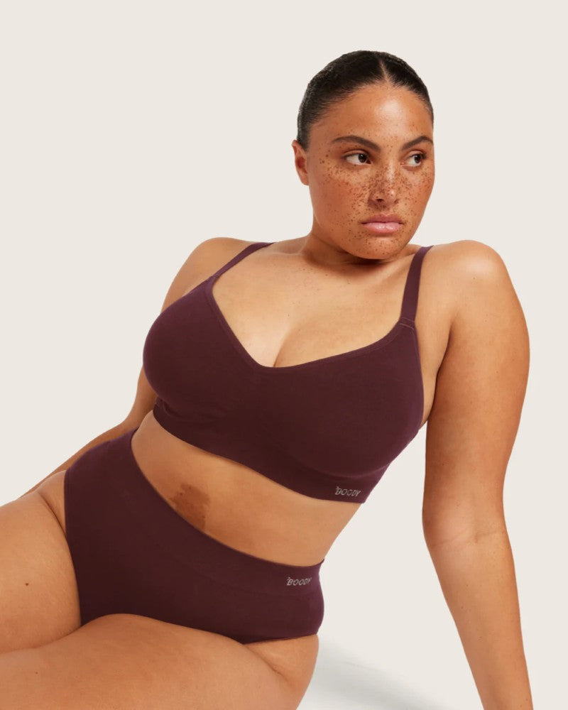 Wireless Full Bust T-Shirt Bra in Mulberry