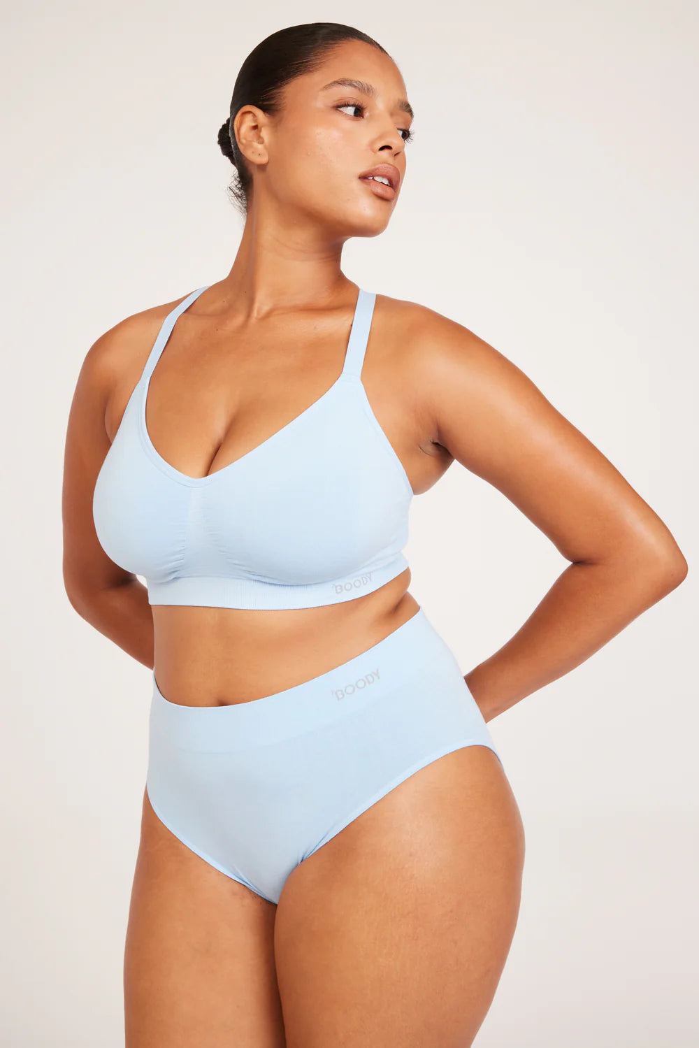 Wireless Full Bust T-Shirt Bra in Sky Blue