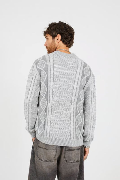 Ashbery Oversized Cardigan in Grey