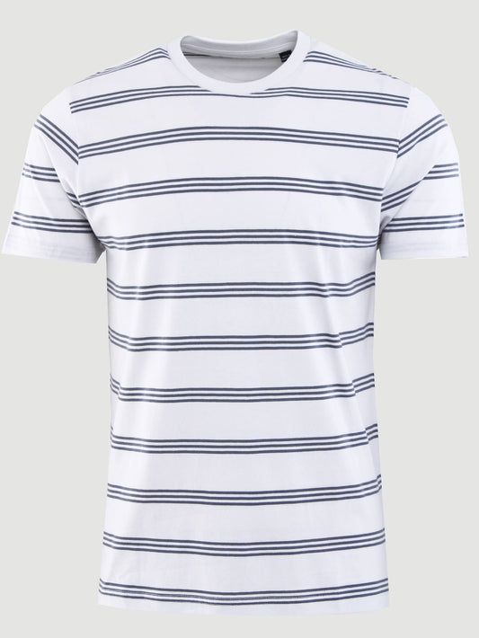 Bracknell Striped Shirt in Oyster Mushroom