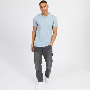Ferrat Polo T-Shirt in Steel Blue