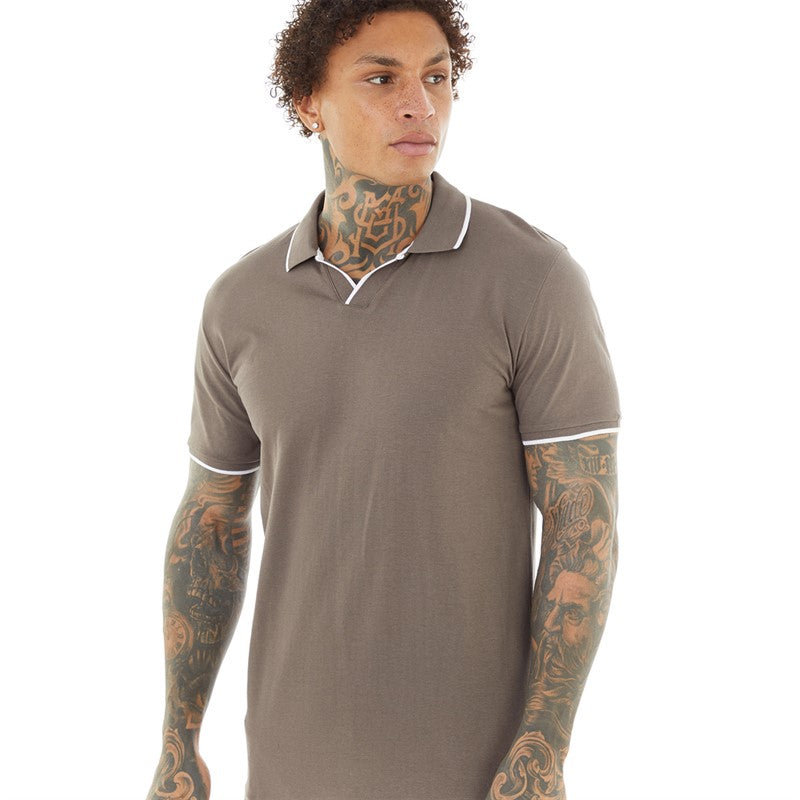 Ferrat Polo T-Shirt in Taupe