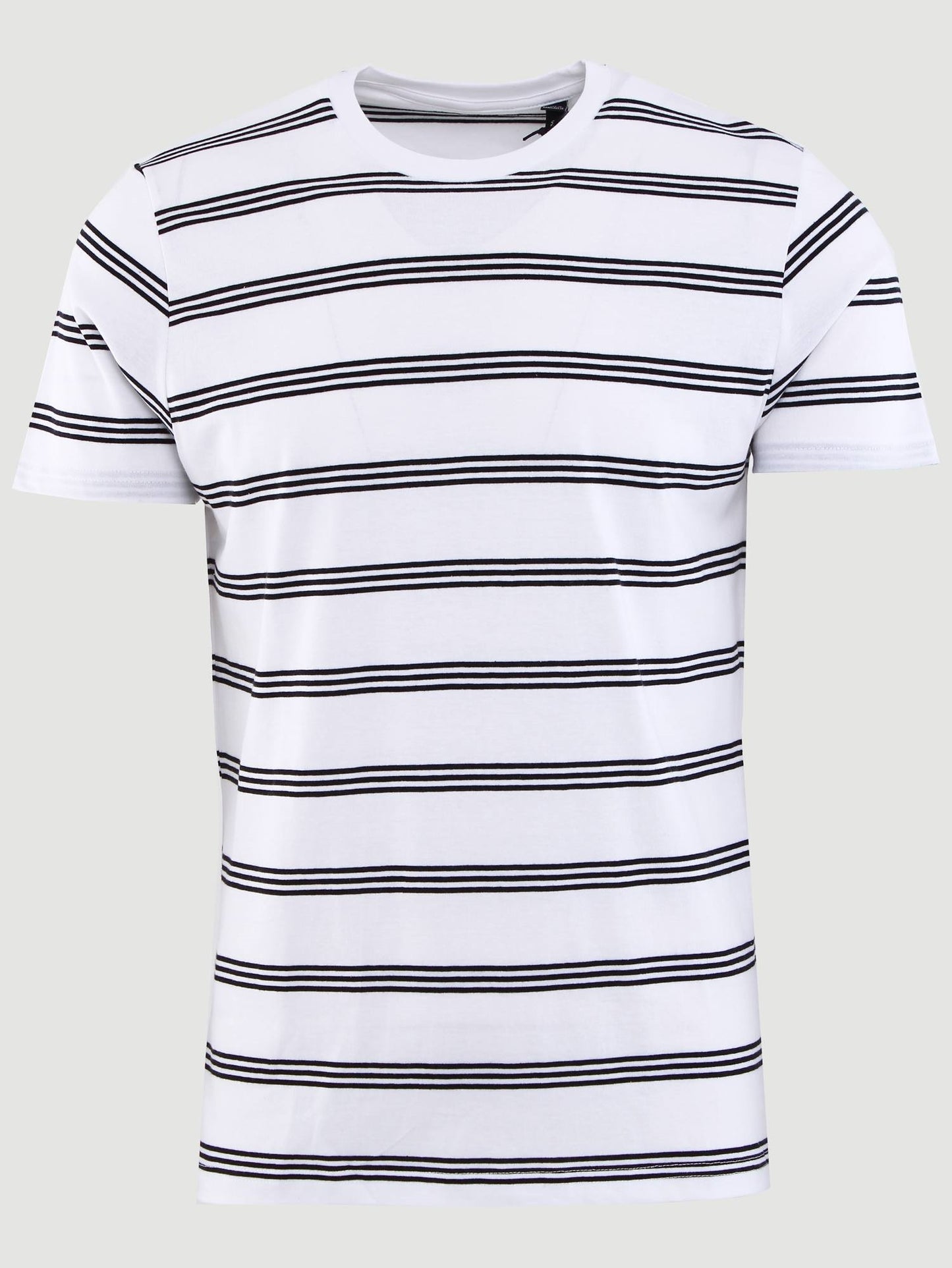 Bracknell Striped Shirt in Optic White / Jet Black