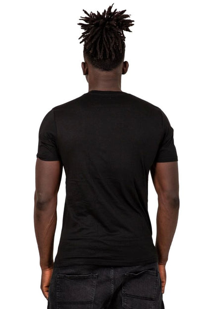 Tron Pocket Detail Tee in Black