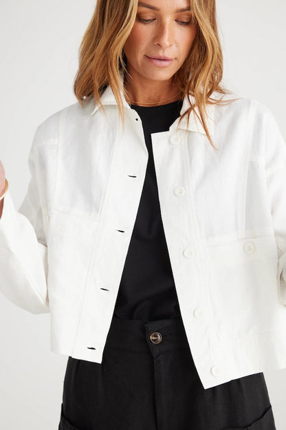 Ashton White Linen Blend Jacket