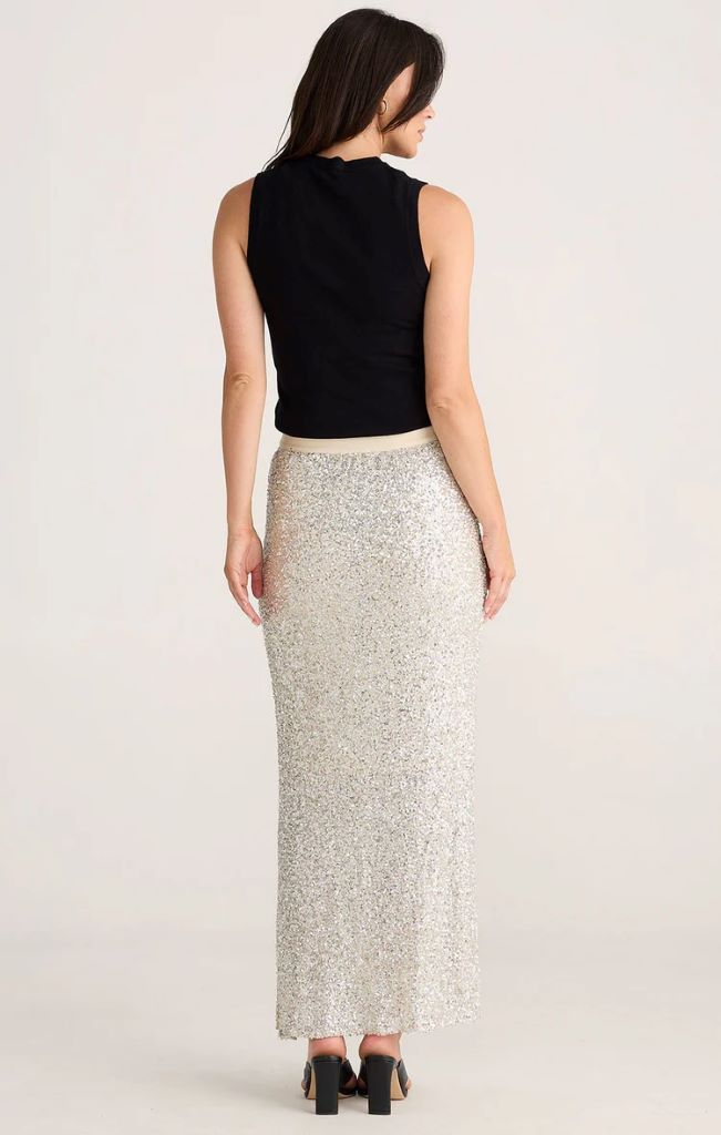 Dazzle Skirt in Champagne Sequin