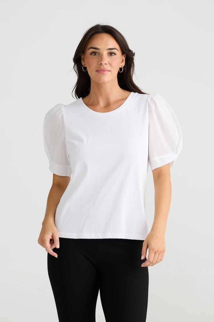 Abigail Tee in Black White